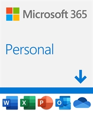 Microsoft 365 Personal - Digital Download/ESD, 1 User, Up to 5 Simultaneous Devices, 1 Year, Windows 10, MacOS, Android, iOS