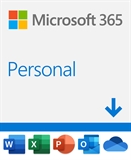 Microsoft 365 Personal - Digital Download/ESD, 1 User, Up to 5 Simultaneous Devices, 1 Year, Windows 10, macOS, Android, iOS