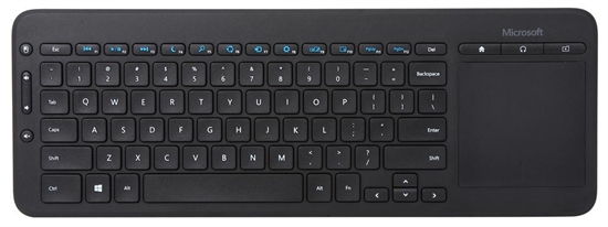 Microsoft All-in-One Wireless Keyboard Front View