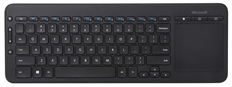 Microsoft All-in-One - Smart Keyboard, Wireless, USB, Spanish, Black