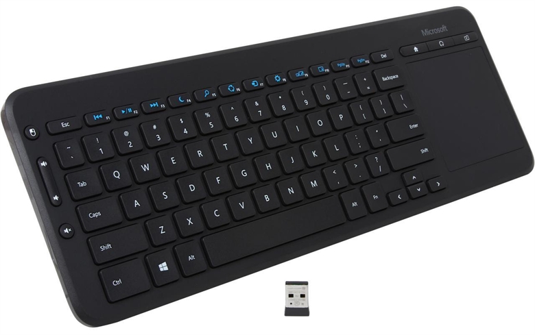 Microsoft All-in-One Wireless Keyboard Isometric View