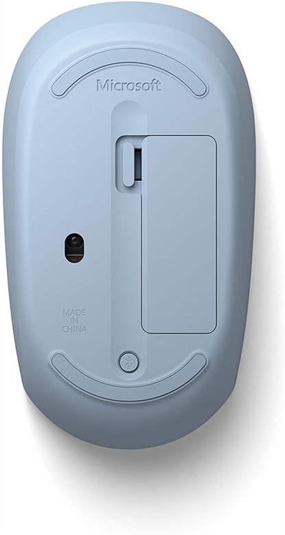 Microsoft Bluetooth Mouse Inalambrico Azul Pastel Vista de Base