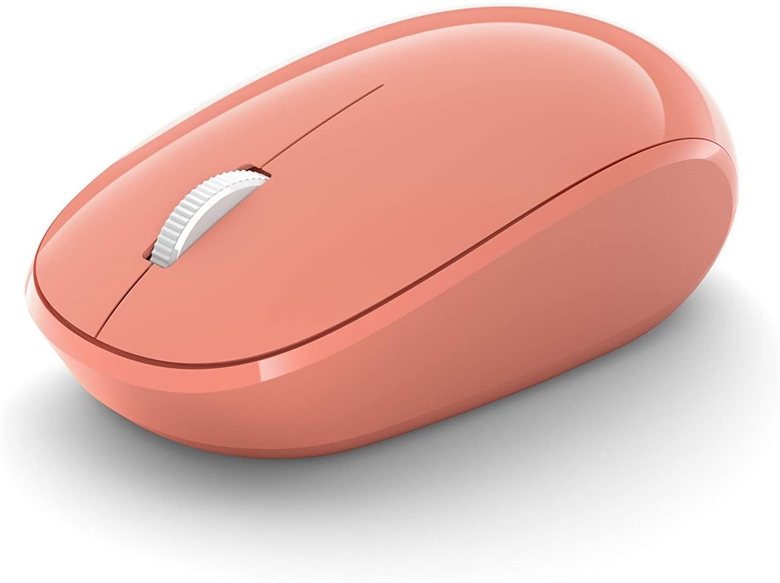 Microsoft Bluetooth Mouse Inalámbrico Durazno Vista Isométrica