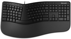 Microsoft LXM-00003 - Ergonomic Keyboard, Wired, USB, Spanish, Black