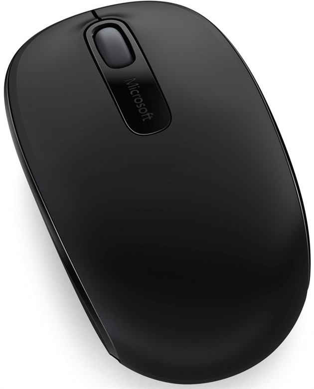 Microsoft Mobile 1850 Black Wireless Mouse Back Side