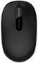 Microsoft Mobile 1850 Black Wireless Mouse Top View