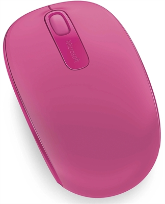 Microsoft Mobile 1850 Magenta Wireless Mouse Back View