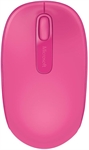 Microsoft Mobile 1850 - Mouse, Inalámbrico, USB, Óptico, 1000 dpi, Magenta