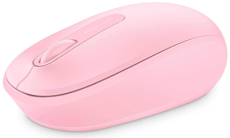 Microsoft Mobile 1850 Mouse Inalambrico Rosado Vista Isometrica