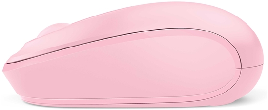 Microsoft Mobile 1850 Pink Wireless Mouse Side View