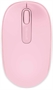 Microsoft Mobile 1850 Pink Wireless Mouse Top View