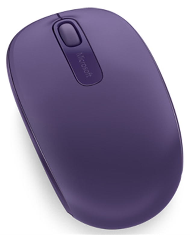 Microsoft Mobile 1850 Mouse Inalámbrico Purpura Vista Trasera