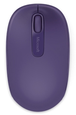 Microsoft Mobile 1850  - Mouse, Inalámbrico, USB, Óptico, 1000 dpi, Púrpura