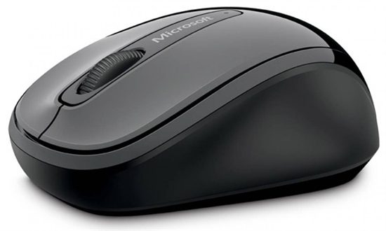 Microsoft Mobile 3500 Black Wireless Mouse Isometric View