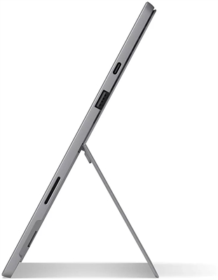 Microsoft Surface Pro 7 plus PLATINUM right side with ports