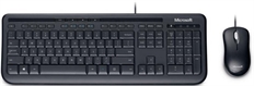 Microsoft Wired Desktop 600  - Combo Teclado y Mouse Estándar, Cableado, USB, Español, Negro