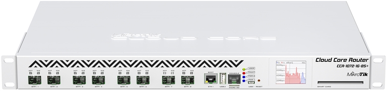 Mikrotik CCR1072-1G-8S+ - Front View