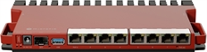 Mikrotik L009UiGS-RM - Router, 8 Puertos Gigabit, SFP 2.5G, PoE Pasivo, Montaje en Rack