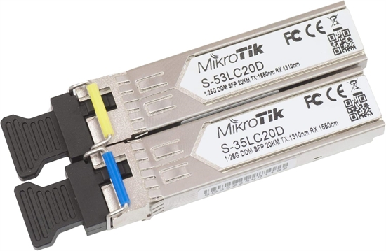 Mikrotik S-3553LC20D - Transceivers front view
