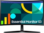 Samsung Essential S3 S36GD  - Gaming Monitor, 1800R Curved, 24", FHD 1920 x 1080, 16:9, 100Hz Refresh Rate, HDMI, D-Sub, Black
