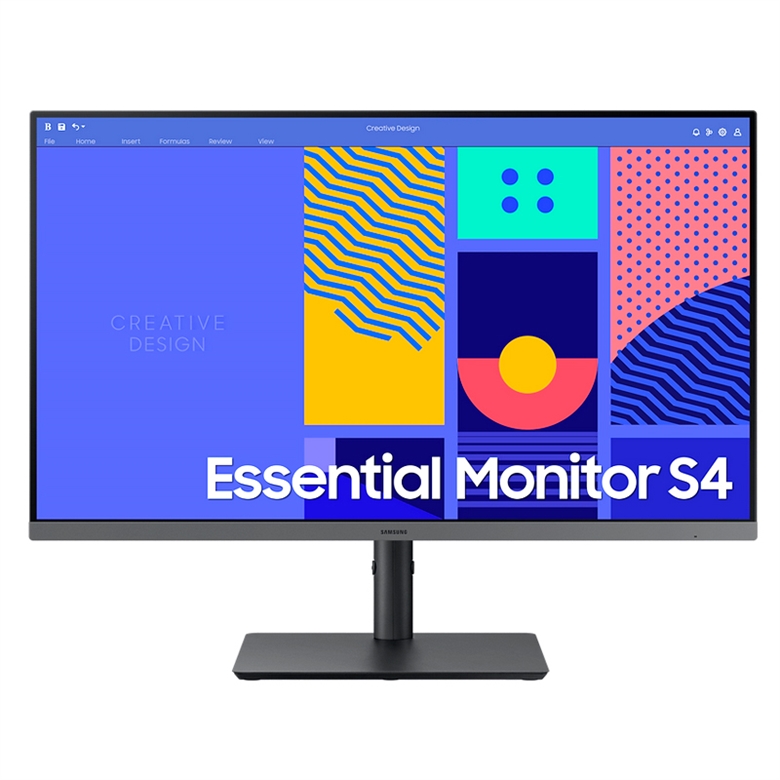 Monitor Samsung 27 FHD Essential S4 LS27C432GANXZA front view