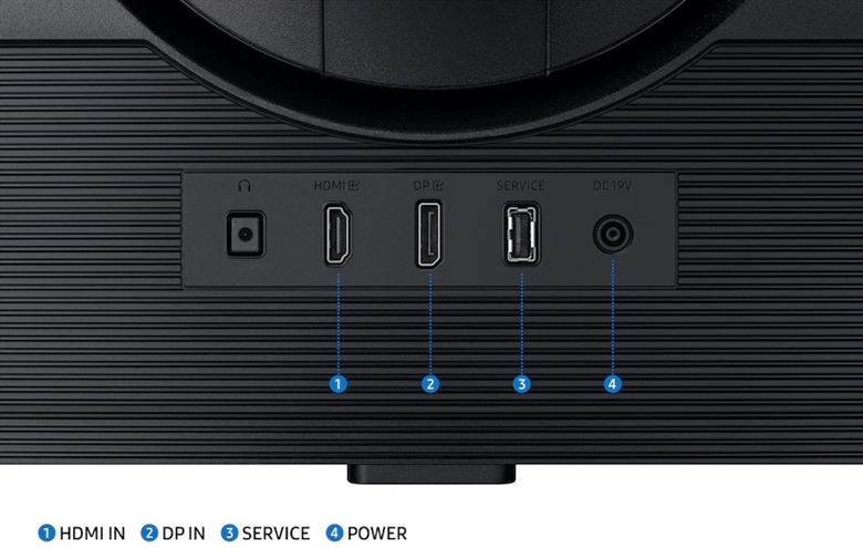 MONITOR SAMSUNG 27 ODYSSEY G5 G50D 180Hz QHD 2560-1440 Rear View 5