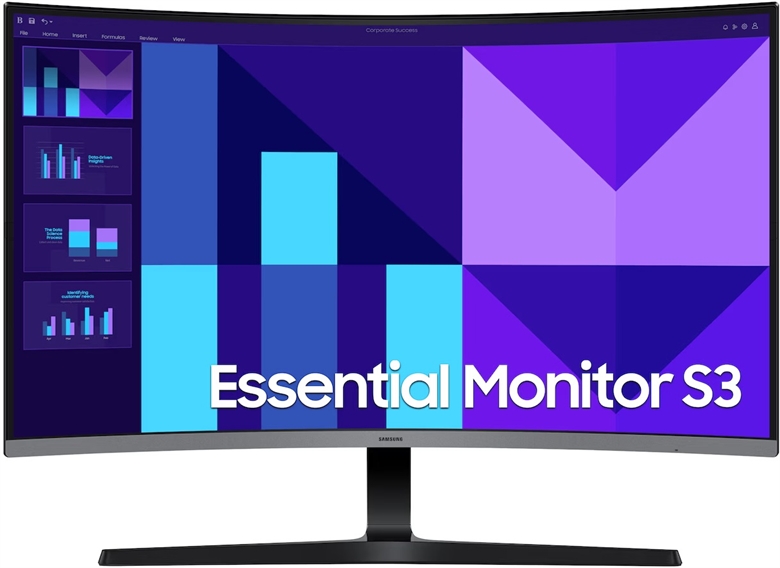 MONITOR SAMSUNG 32 CURVE NEW ESSENTIAL Front View 1