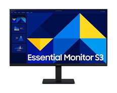 Samsung 27" Essential S3 - Monitor, 27", FHD 1920 x 1080p, IPS, 16:9, Tiempo de Refresco 100Hz, HDMI, VGA, Negro