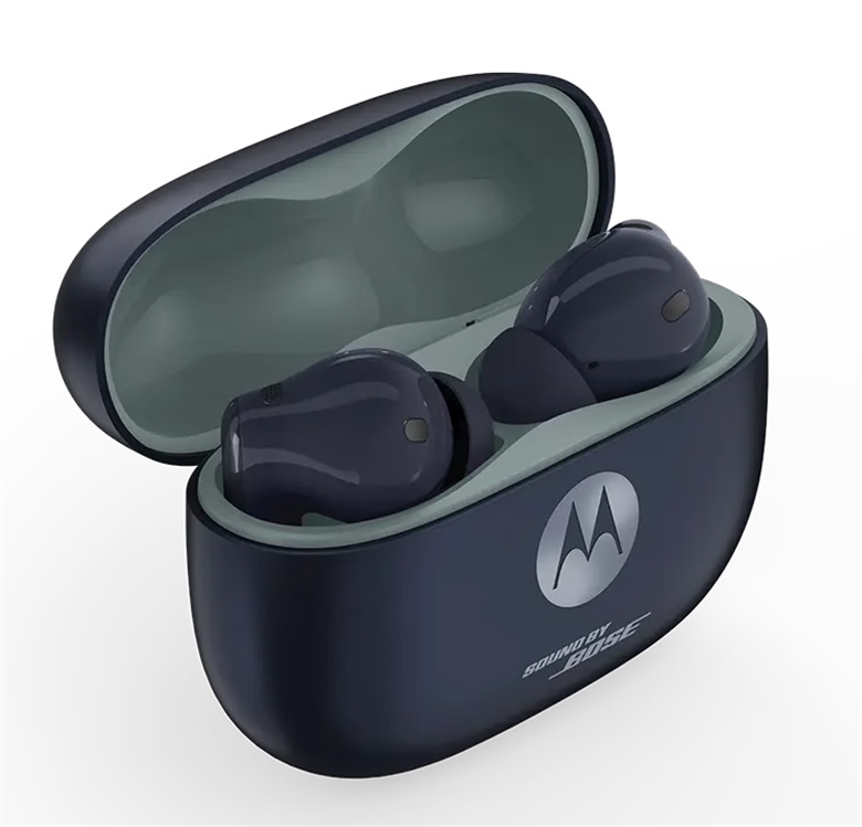 Moto Buds 2 Plus Wireless Earbuds-lateral View