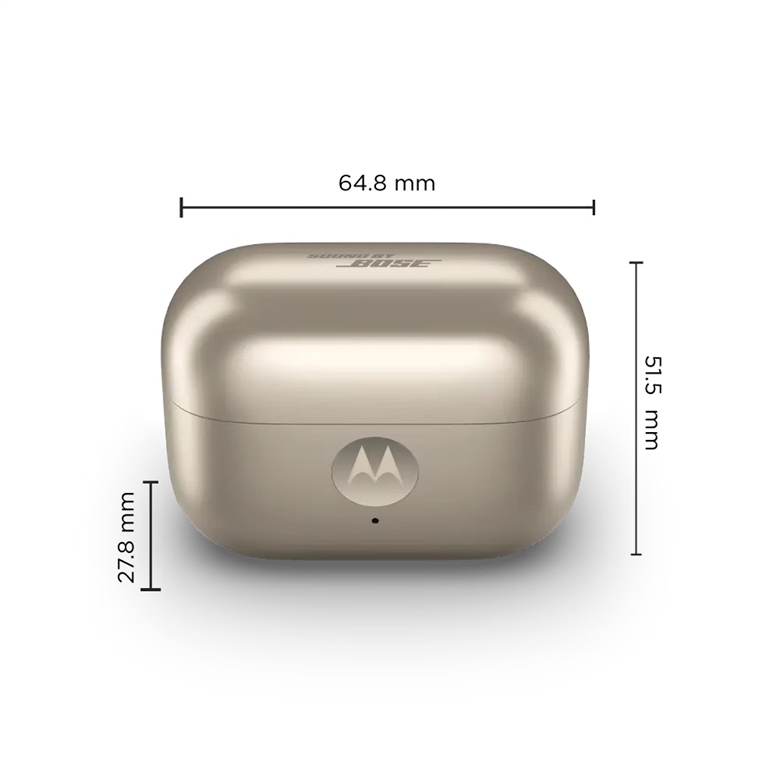 Moto Buds Loop Gold Open-Ear Wireless Earbuds-Front View2