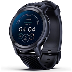 Motorola Motowatch 100  - SmartWatch Para Android / iOS, 1.3" LCD, 355mAh, Carga Cableado, Negro