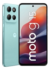 Motorola Moto G15 - Celular, 512GB de Almacenamiento, 4GB RAM, Cámara de 50MP, 5.200mAh, Azul Celeste