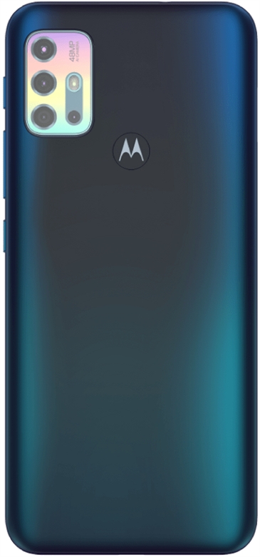 Motorola Moto G20 - Teal Chameleon Back View