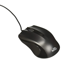 Targus MTG AMU825LP-50  - Mouse, Cableado, USB, Óptico, 1000 dpi, Negro