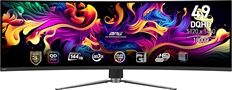 MSI MPG 491CQP QD-OLED - Monitor Gaming, Curvo 1800R, 49", DQHD 5120 x 1440, QD-OLED, 32:9, Tiempo de Refresco 144Hz, HDMI, DisplayPort, Negro