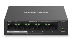 Mercusys MS105GP - PoE+ Switch, 5 Ports, Gigabit Ethernet, 10Gbps