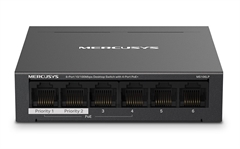 Mercusys MS106LP - PoE+ Switch, 6 Ports, Fast Ethernet, 10/100 Mbps, 1.2Gbps