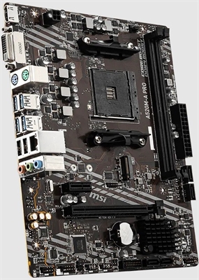MSI - A520M-A PRO AM4 Motherboard - vista lateral derecha