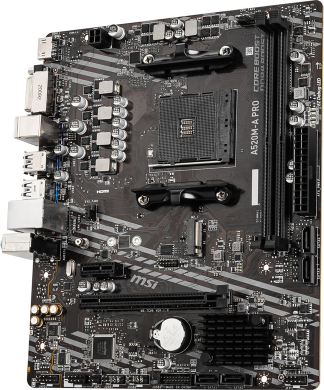 MSI A520M-A PRO - Motherboard 824142224007 side view