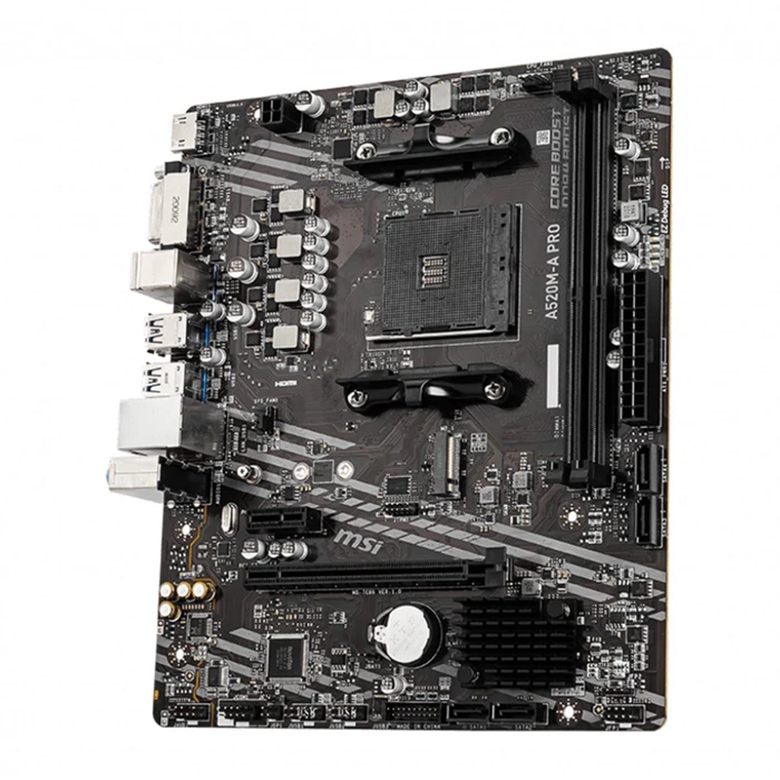 MSI A520M-A PRO - Motherboard 824142224007 side view