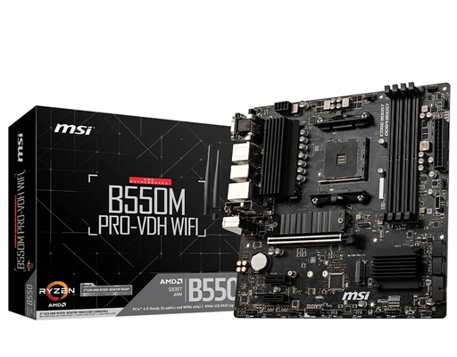 MSI B550M PRO-VDH WIFI - Presentation View