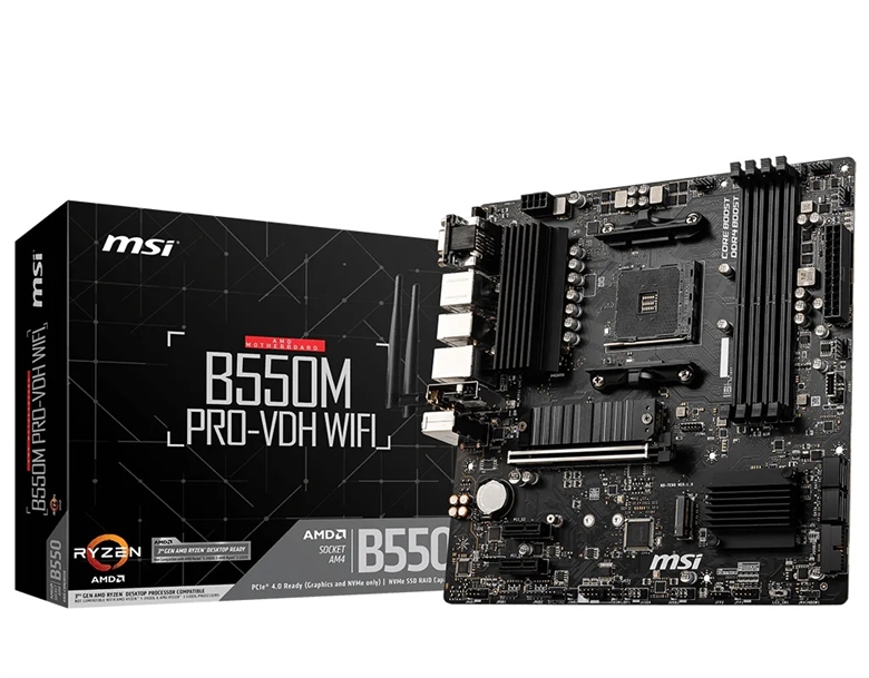 MSI B550M PRO-VDH WIFI - Presentation View