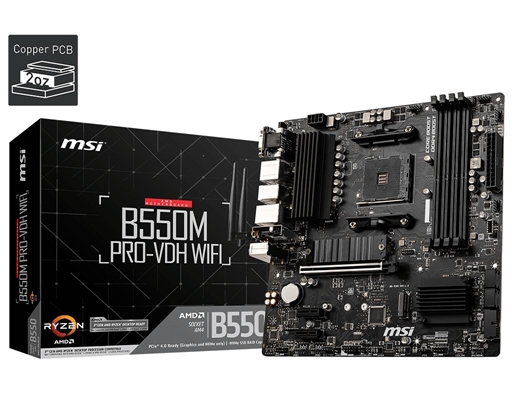 MSI B550M PRO-VDH WIFI - Motherboard package view