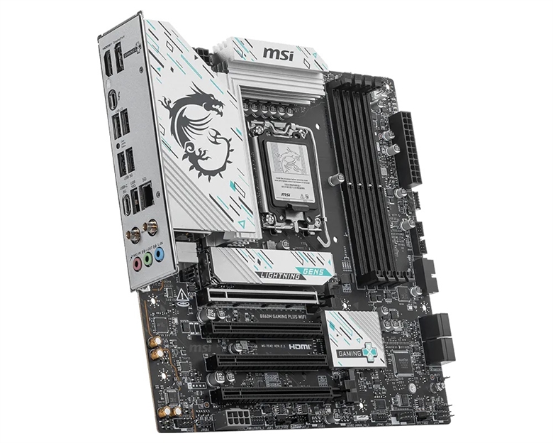 Placa Madre MSI B860M GAMING PLUS WIFI-Vista lateral