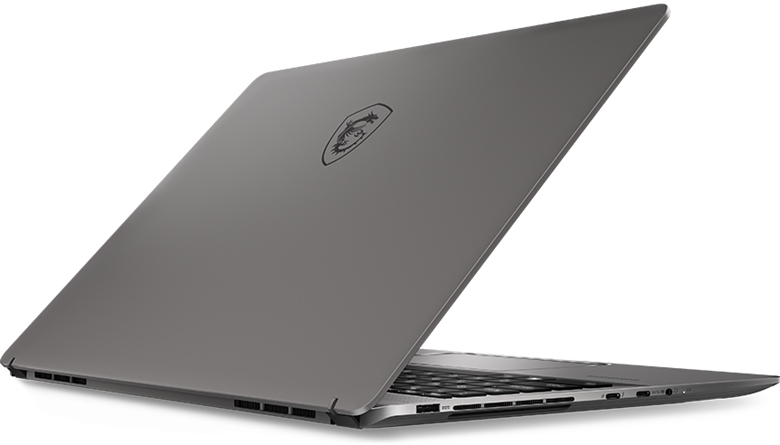 MSI Creator Z16P B12UHT-041 back isometric view