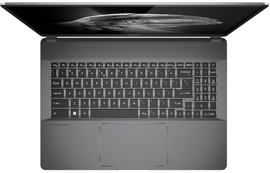 MSI Creator Z16P B12UHT-041 upper view