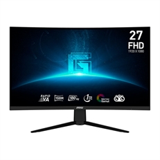 MSI G27C3F - Gaming Monitor, Curved 1500R, 27", FHD 1920 x 1080, VA, 16:9, 180Hz Refresh Rate, HDMI, DisplayPort, Black