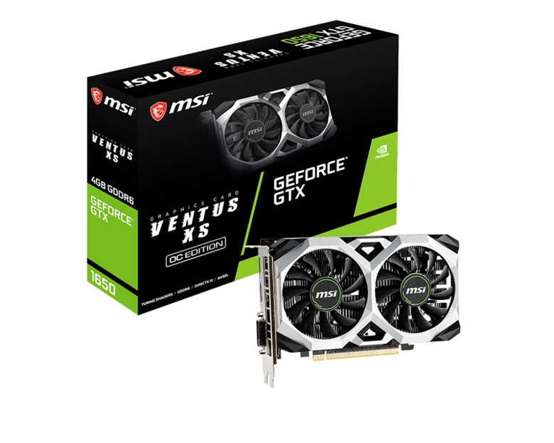 MSI GeForce GTX 1650 D6 VENTUS XS OC package image