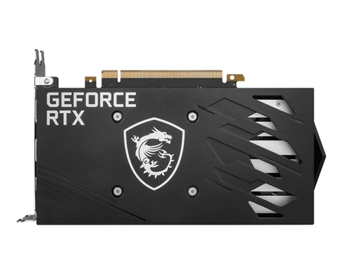 MSI GeForce RTX 3050 GAMING X 6G back view