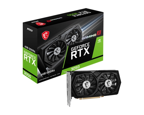 MSI GeForce RTX 3050 GAMING X 6G box view